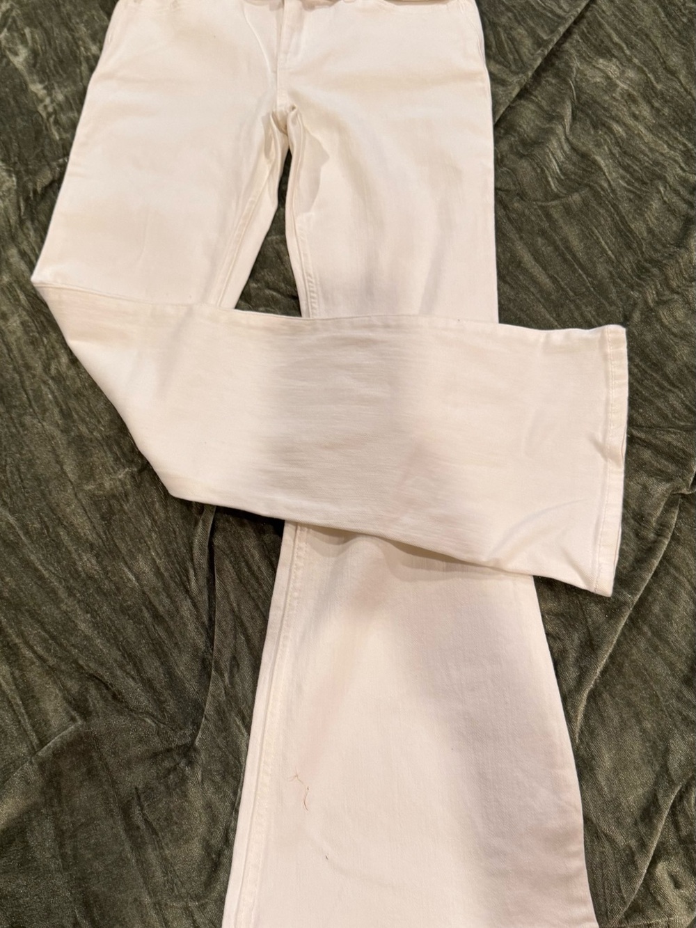 abercrombie kids White Flare Jeans